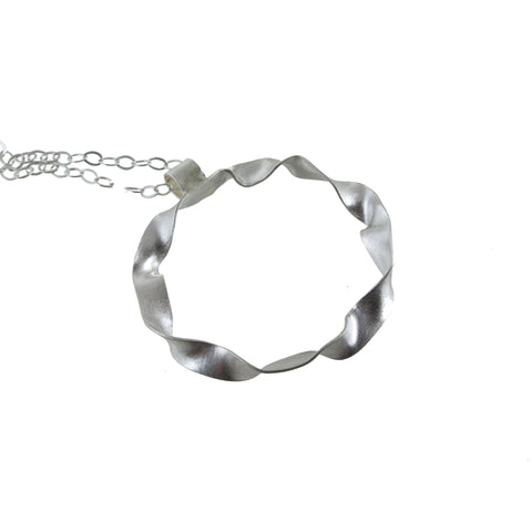 Sterling silver hoop necklace by eko jewelry design, Arpina
