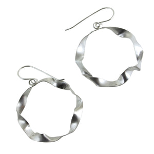 sterling silver large hoop earrings by eko jewelry design, Marisol