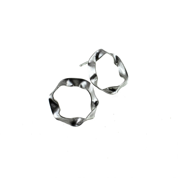 sterling silver hoop stud earrings by eko jewelry design, Anora