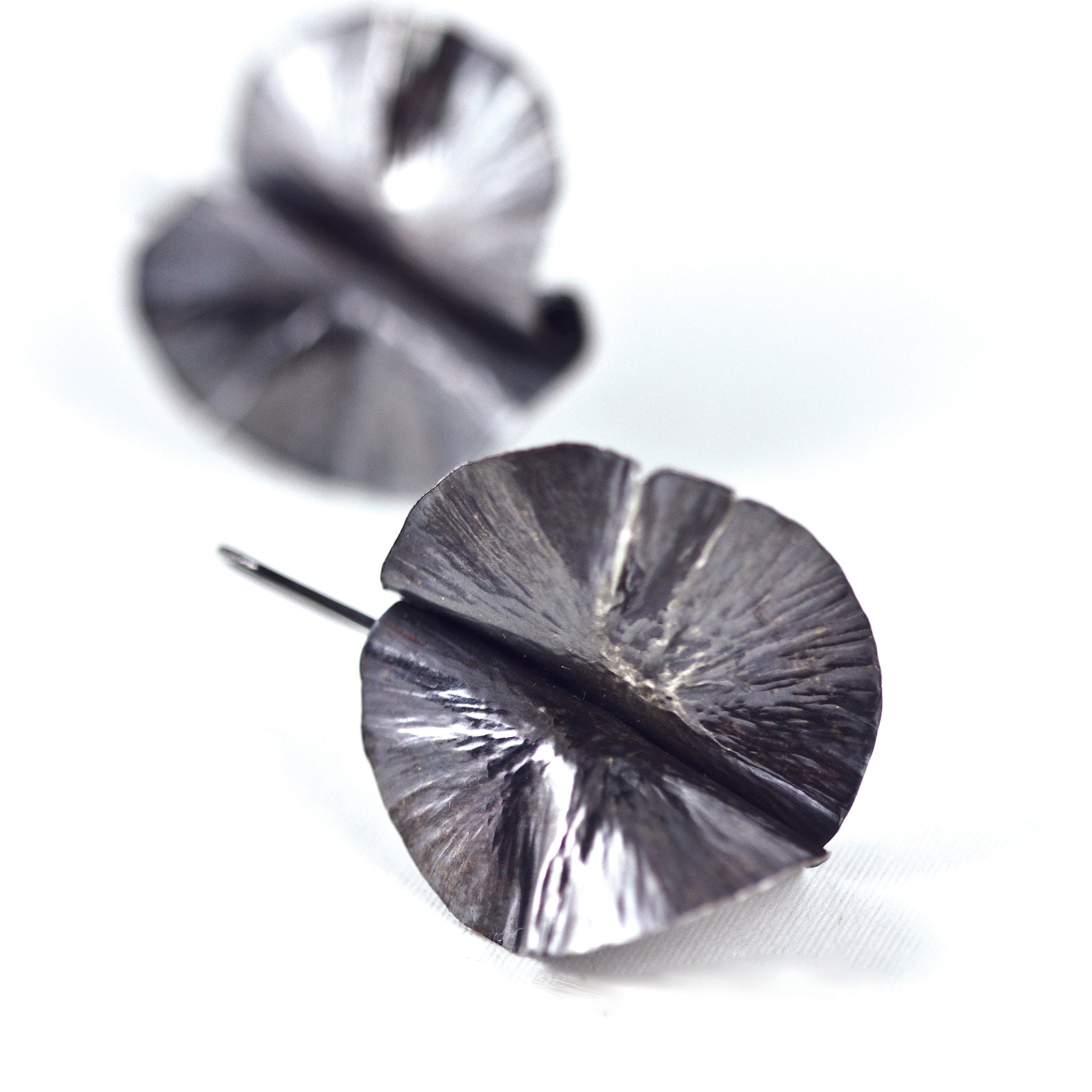 sterling silver leaf earrings by eko jewelry design, Shasta
